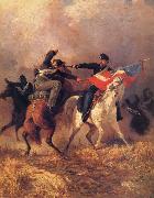 unknow artist The Fight for the Standard France oil painting reproduction